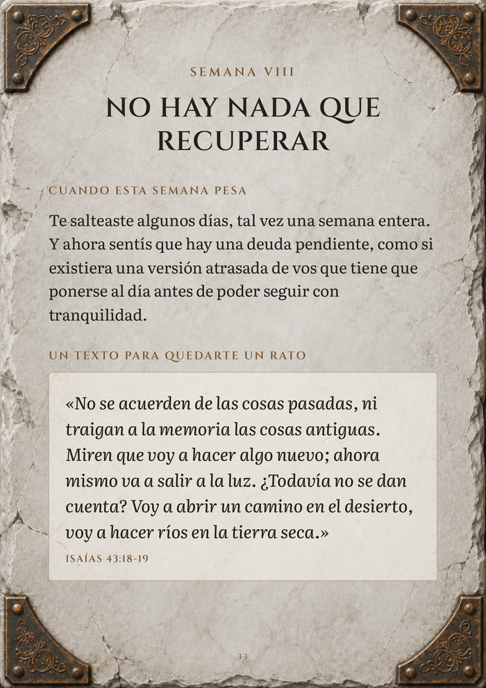 Página interior de Seguir el Camino